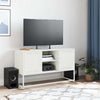 Weißes TV-Lowboard Gieta 100,5x39x60,5cm (Stahl)