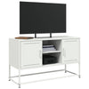 Weißes TV-Lowboard Gieta 100,5x39x60,5cm (Stahl)
