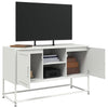 Weißes TV-Lowboard Gieta 100,5x39x60,5cm (Stahl)