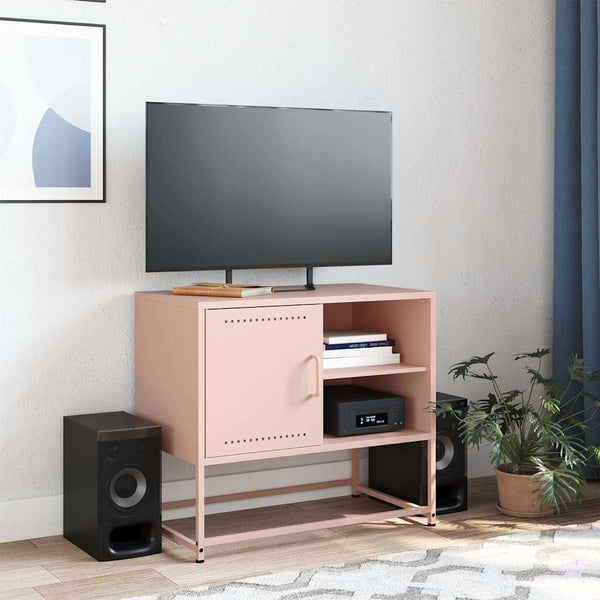 Rosa TV-Schrank Comeluta 68x39x60,5cm (Stahl)