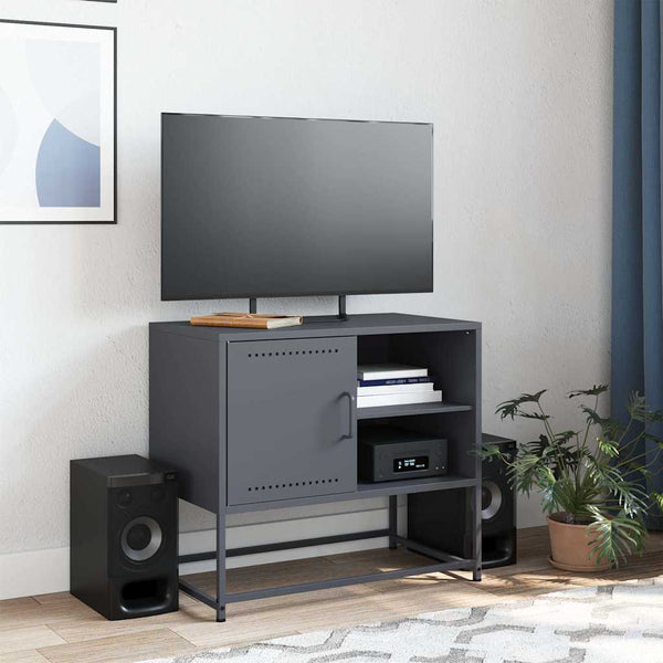 Antrasiitti tv-taso Comeluta 68x39x60,5cm (teräs)
