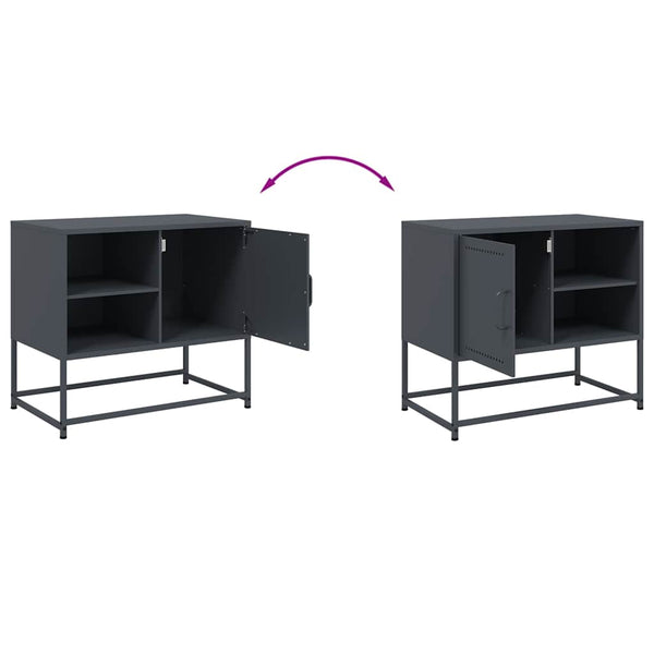 Antrasiitti tv-taso Comeluta 68x39x60,5cm (teräs)