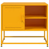 Sinapinkeltainen tv-taso Comeluta 68x39x60,5cm (teräs)