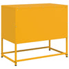 Sinapinkeltainen tv-taso Comeluta 68x39x60,5cm (teräs)