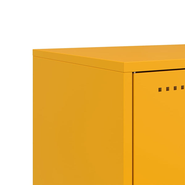 Sinapinkeltainen tv-taso Comeluta 68x39x60,5cm (teräs)