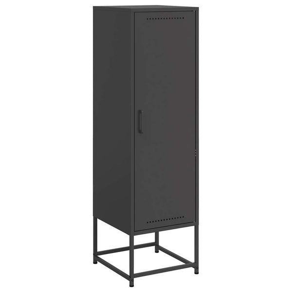 Schwarzer Schrank Egevit 36x39x123cm (Stahl)