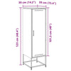 Schwarzer Schrank Egevit 36x39x123cm (Stahl)