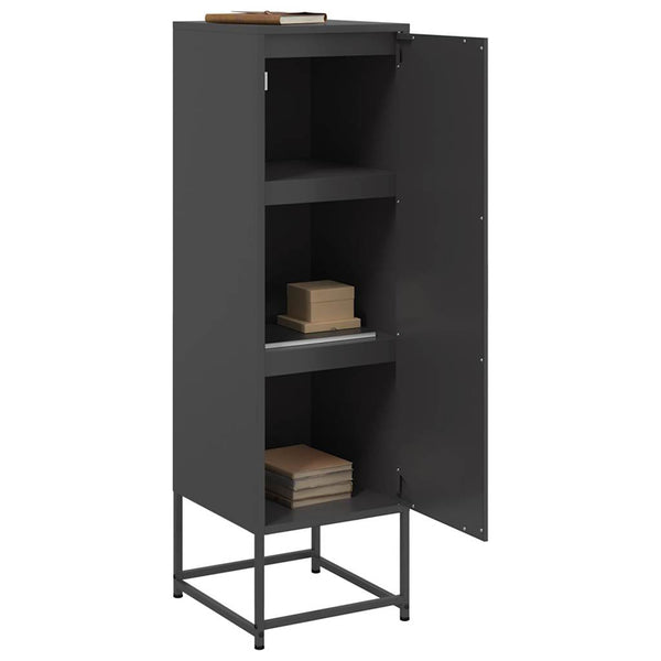 Schwarzer Schrank Egevit 36x39x123cm (Stahl)
