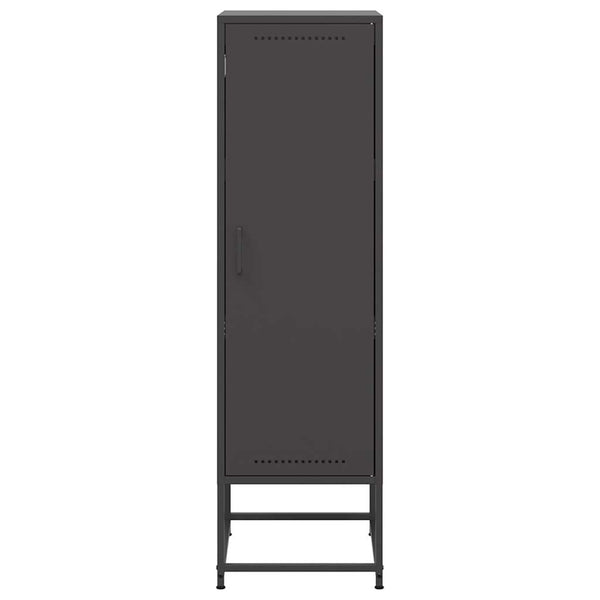 Schwarzer Schrank Egevit 36x39x123cm (Stahl)
