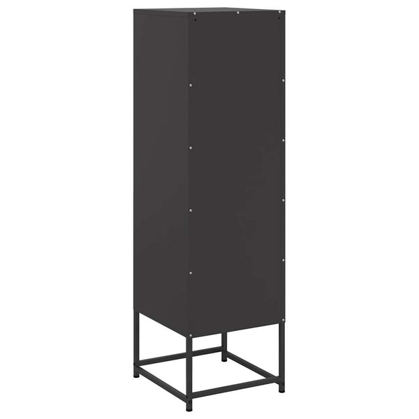 Schwarzer Schrank Egevit 36x39x123cm (Stahl)