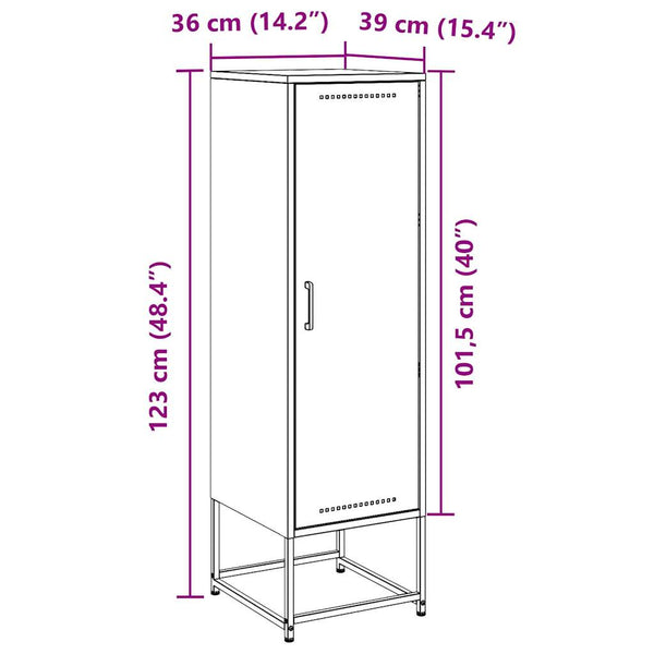 Rosa Schrank Egevit 36x39x123cm (Stahl)