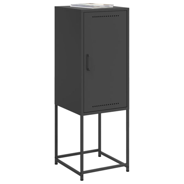 Schwarzer Schrank Johannes 36x39x107cm (Stahl)