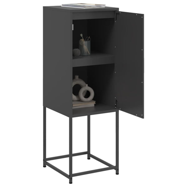Schwarzer Schrank Johannes 36x39x107cm (Stahl)
