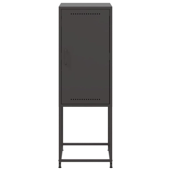 Schwarzer Schrank Johannes 36x39x107cm (Stahl)