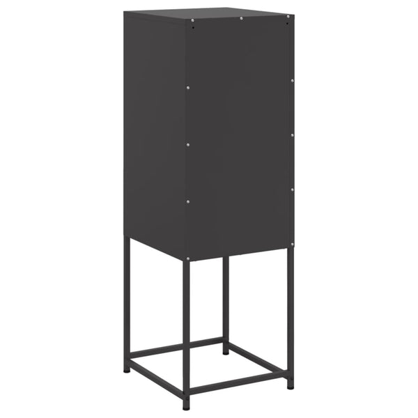Schwarzer Schrank Johannes 36x39x107cm (Stahl)