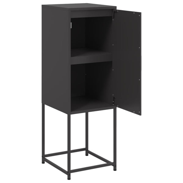Schwarzer Schrank Johannes 36x39x107cm (Stahl)