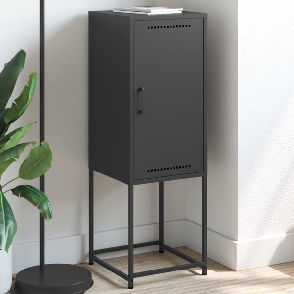 Schwarzer Schrank Johannes 36x39x107cm (Stahl)