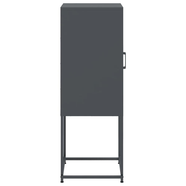 Anthrazitfarbener Schrank Johannes 36x39x107cm (Stahl)