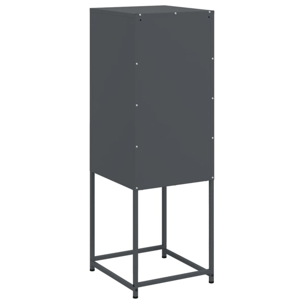 Anthrazitfarbener Schrank Johannes 36x39x107cm (Stahl)