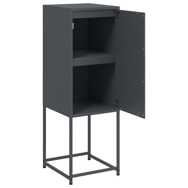 Anthrazitfarbener Schrank Johannes 36x39x107cm (Stahl)