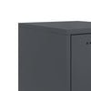 Anthrazitfarbener Schrank Johannes 36x39x107cm (Stahl)