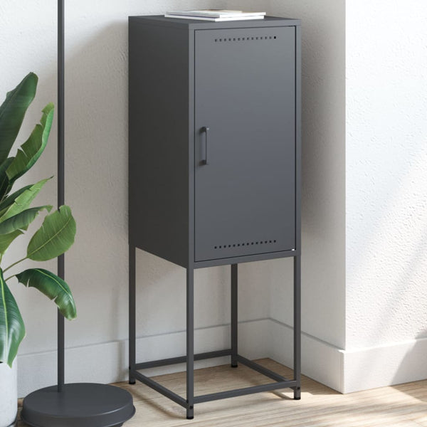 Anthrazitfarbener Schrank Johannes 36x39x107cm (Stahl)