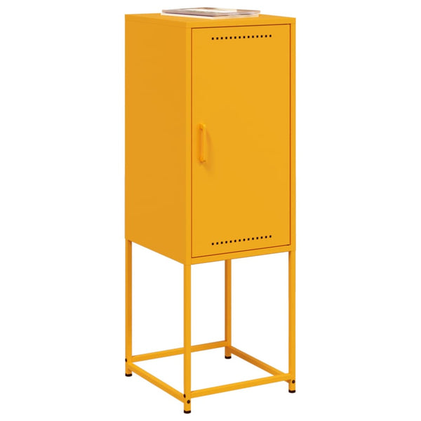 Sinapinkeltainen kaappi Johannes 36x39x107cm (teräs)
