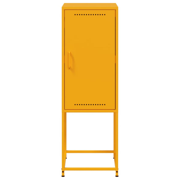 Sinapinkeltainen kaappi Johannes 36x39x107cm (teräs)