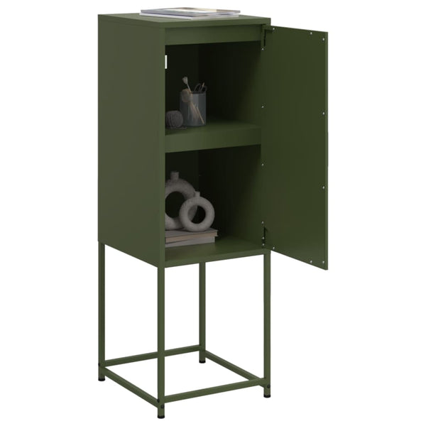 Olivgrüner Schrank Johannes 36x39x107cm (Stahl)