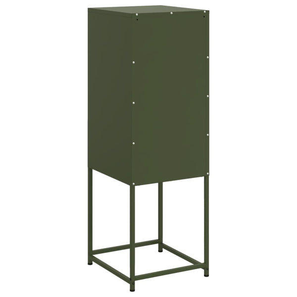 Olivgrüner Schrank Johannes 36x39x107cm (Stahl)