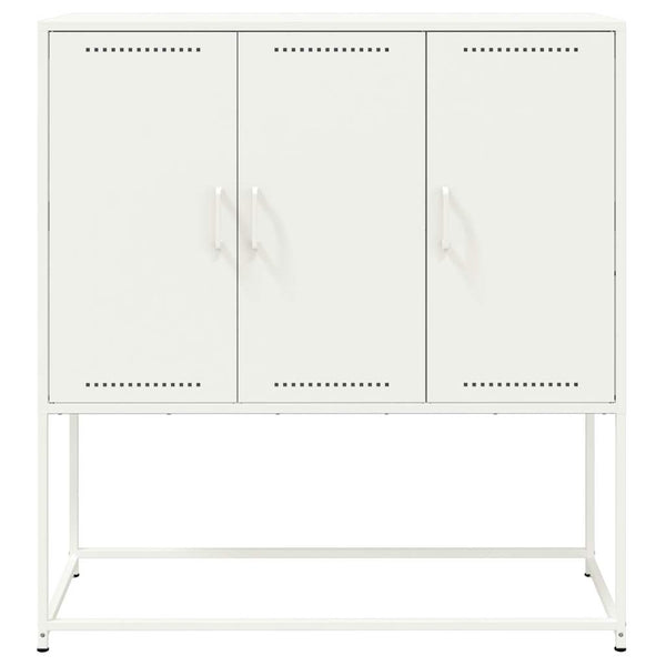 Valkoinen kaappi Iliaz 100,5x39x107cm (teräs)