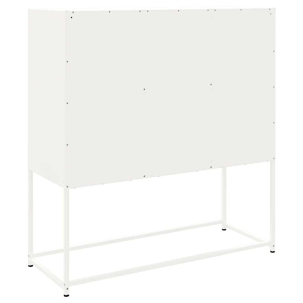 Valkoinen kaappi Iliaz 100,5x39x107cm (teräs)