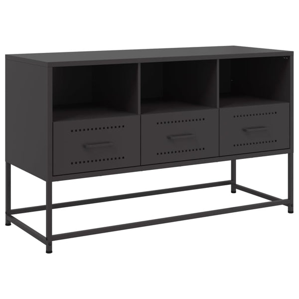 Schwarzer TV-Schrank Artemidor 100,5x39x60,5cm (Stahl)