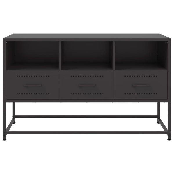 Schwarzer TV-Schrank Artemidor 100,5x39x60,5cm (Stahl)