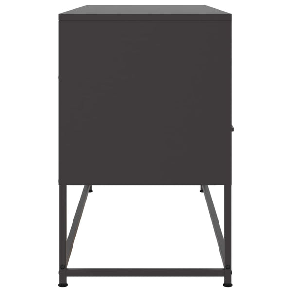 Schwarzer TV-Schrank Artemidor 100,5x39x60,5cm (Stahl)