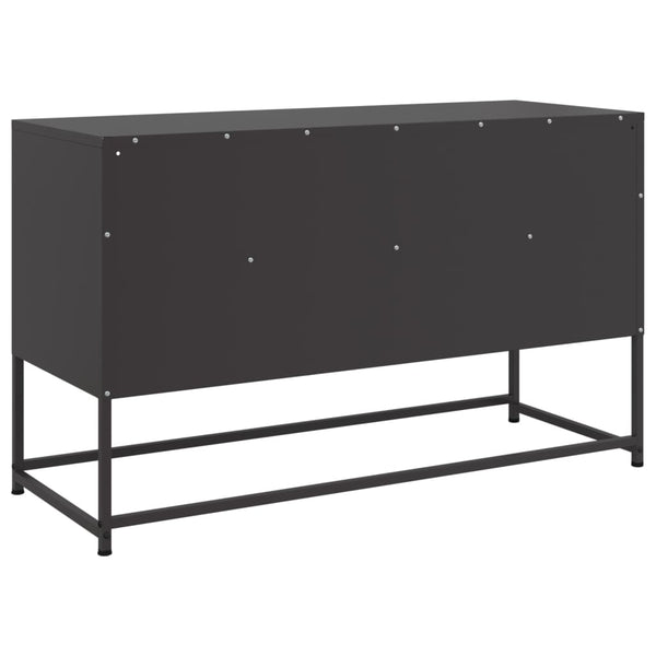 Schwarzer TV-Schrank Artemidor 100,5x39x60,5cm (Stahl)
