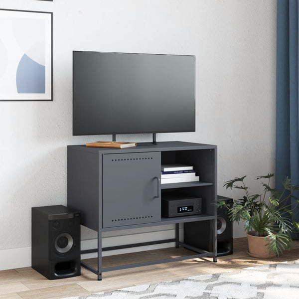 Pinkfarbener TV-Ständer Artemidor 100,5x39x60,5cm (Stahl)