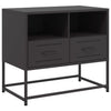 Schwarzer TV-Ständer Vacariu 68x39x60,5cm (Stahl)