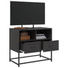 Schwarzer TV-Ständer Vacariu 68x39x60,5cm (Stahl)