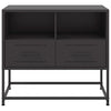 Schwarzer TV-Ständer Vacariu 68x39x60,5cm (Stahl)