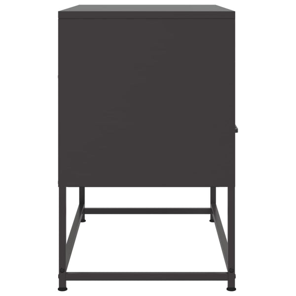Schwarzer TV-Ständer Vacariu 68x39x60,5cm (Stahl)