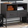 Schwarzer TV-Ständer Vacariu 68x39x60,5cm (Stahl)