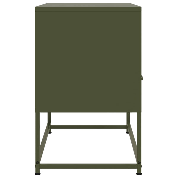TV-Möbel Vacariu Olivgrün 68x39x60,5cm (Stahl)