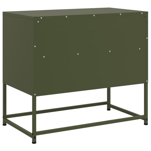 TV-Möbel Vacariu Olivgrün 68x39x60,5cm (Stahl)
