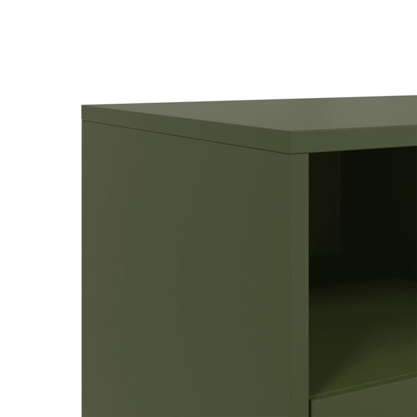 TV-Möbel Vacariu Olivgrün 68x39x60,5cm (Stahl)