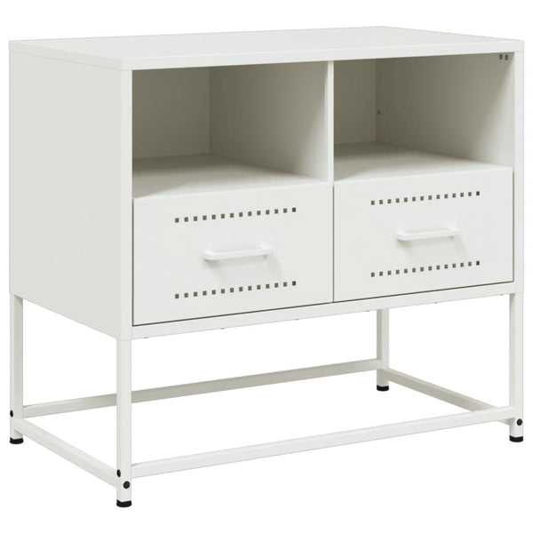 Valkoinen tv-taso Vacariu 68x39x60,5cm (teräs)