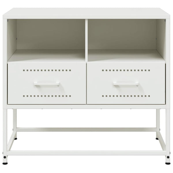 Valkoinen tv-taso Vacariu 68x39x60,5cm (teräs)
