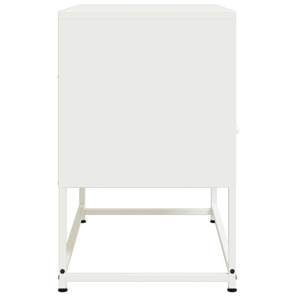 Valkoinen tv-taso Vacariu 68x39x60,5cm (teräs)