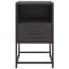Schwarze Nachttische Charlottie 36x39x60,5cm (2 St., Stahl)