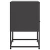Schwarze Nachttische Charlottie 36x39x60,5cm (2 St., Stahl)